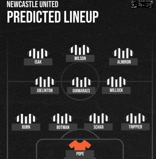 Newcastle Predicted Line Up